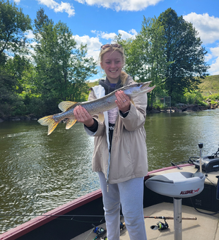 Nice Northern Pike using jigging and bait casting techniques!