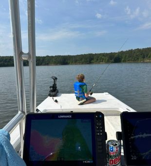 Perfect day for casting lines in Moncure waters!