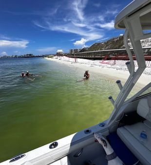 Sunny Crab Island sandbar hangout