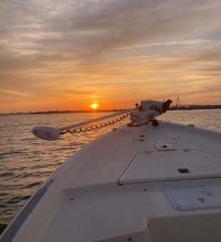 Beautiful sunset after a sunset charter, great fish and great sunsets
