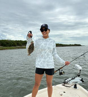 Charleston Southern Flounder caught with mixed tackle techniques!