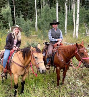 Horses, elk, and friends making memories
