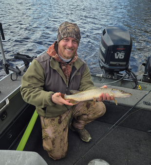 Beautiful Northern Pike from Wisconsin Rapids waters!
