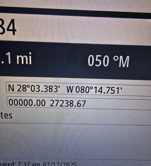 GPS locked and loaded for an exciting day of deep sea jigging and trolling in Sebastian!