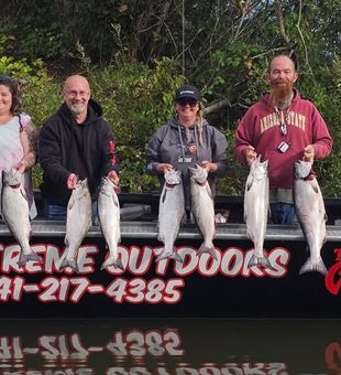 Salmon fishing in Coos Bay, OR offers prime opportunities to target Chinook and Coho in rich coastal waters.
