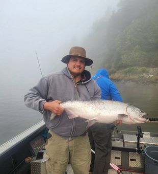 Beautiful Coos Bay salmon making the foggy morning worthwhile!