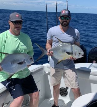 Prized pompano captured in Marathon, FL