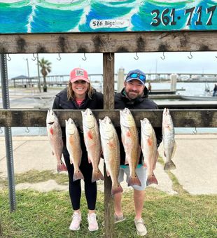 Redfish Fishing Moments In Rockport, TX