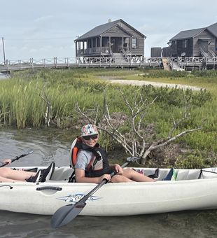 Exploring Aransas Pass waters by kayak!