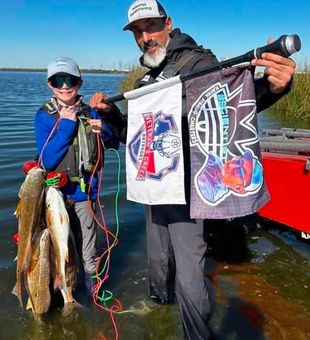 San Antonio redfish action delivering the goods!
