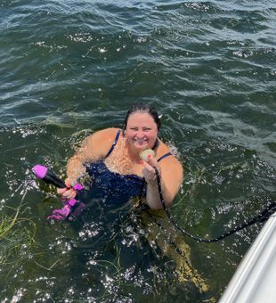 Making a splash in Crystal River FL waters!