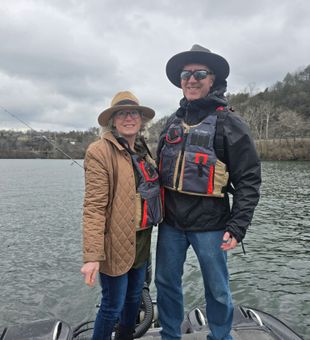 Chilly day, big smiles on the water!