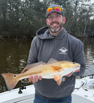 Beautiful Biloxi redfish making the day worthwhile!