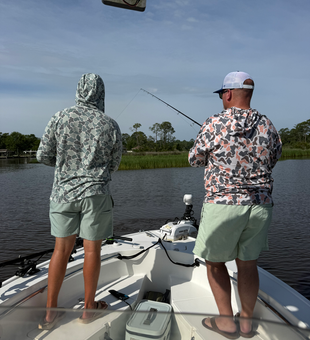 Fishing adventures await on the calm Biloxi waters!