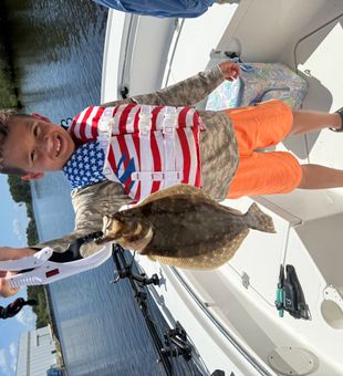 Noah's first Flounder!