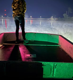 Night fishing under the lights in Panama City Beach!