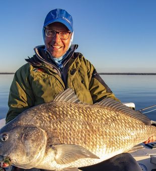 Fly-caught black drum—absolutely epic!