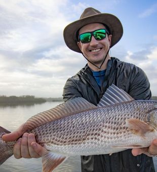 Early bite, perfect redfish morning!
