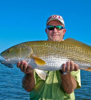 Golden redfish and crystal-clear skies!