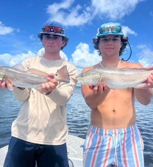 Perfect day chasing redfish in Boca Grande