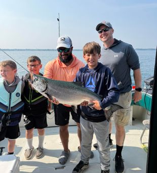 Massive Lake Michigan salmon—epic!