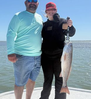 Inshore canal fishing in Port O’Connor, TX—where calm waters meet steady action.