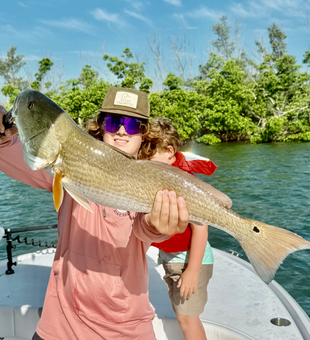 Cape Coral redfish ready for the photo!