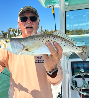 Beautiful speckled trout caught in Cape Coral waters!