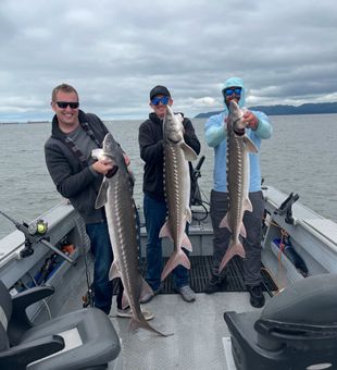 Catching sturgeon is always  blast! 