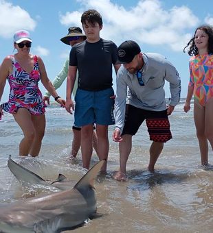 First shark for the crew