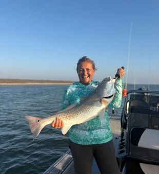Nice Corpus Christi redfish brought to the boat!