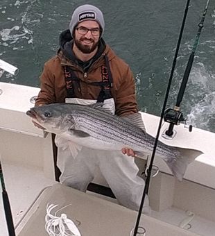 Trophy Sized Stripped Bass In NJ Waters