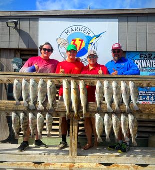 This family caught a lot at Corpus Christi bay, TX