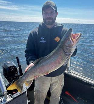 A perfect day on Lake Ontario: great fishing.