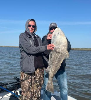 Massive black drum landed!