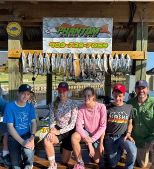 The whole family caught today. 