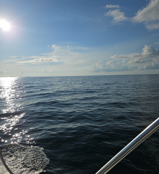 Trolling the deep blue as skies clear in Destin - fishing doesn't get better than this!