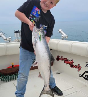 Chinook Salmon Fishing In Lake Saint Claire