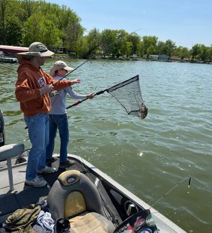 Magical Moment Fishing on a Lake