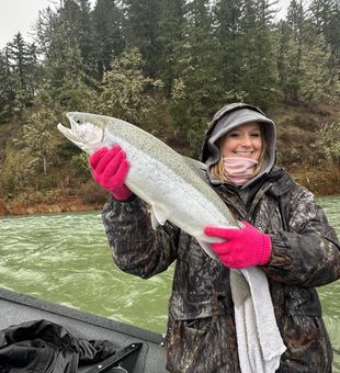 Beautiful steelhead catch! 🎣🐟