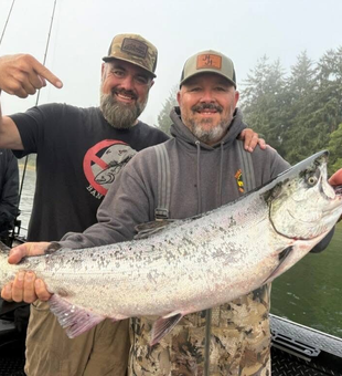 Nice catch using deep sea trolling in these clear conditions!