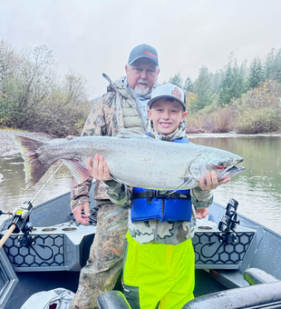 Nice Coho Salmon catch on the river today!