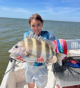 Fort Morgan sheepshead bringing the action!