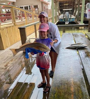 Smooth seas and steady redfish bites in Galveston