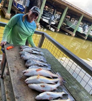 Gulf breeze, good company, Galveston fishing