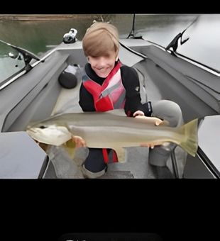 Sunny day, fishing at Eureka Springs