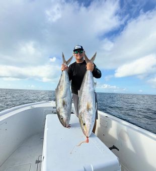 Double amberjack landed in the Lower Keys