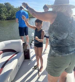 Fresh grey snapper caught in Naples waters!