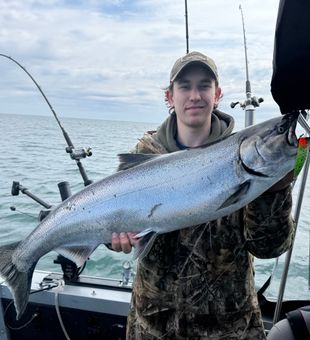 Beautiful Dunnville Chinook salmon makes the day!