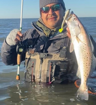 Beautiful speckled trout from Riviera Texas waters!